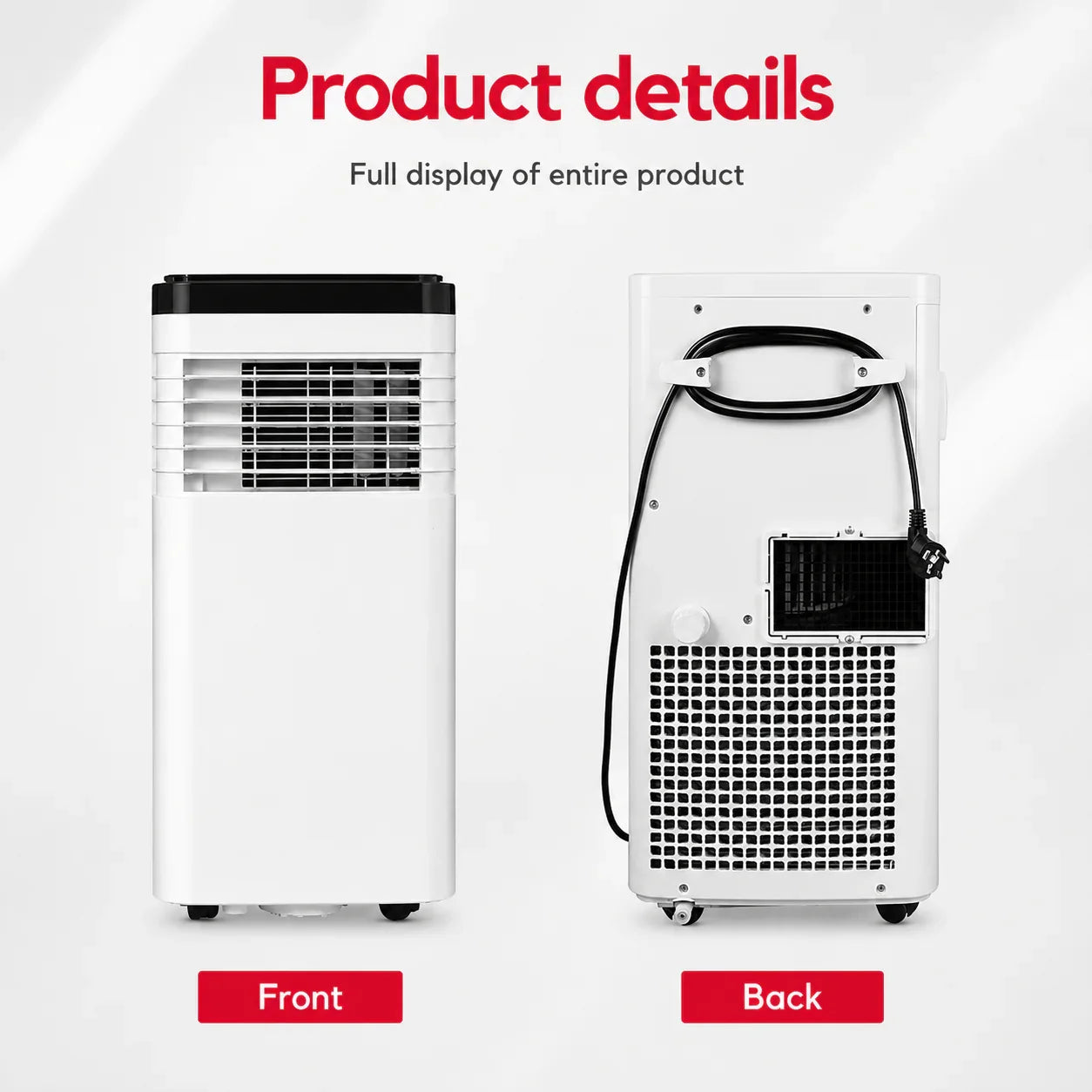 7,000 BTU 4-in-1 Portable Air Conditioner — Cooling, Heating, Fan & Dehumidifier, Class A, 24hr Timer, Remote Control